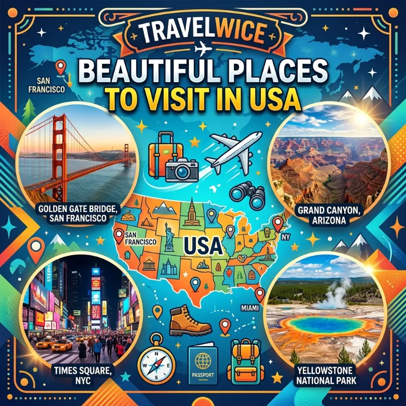 Beautiful Places to Visit in USA.