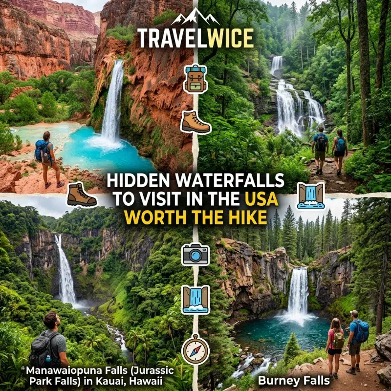 hidden waterfalls to visit usa