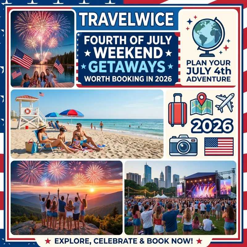 fourth of july weekend getaways