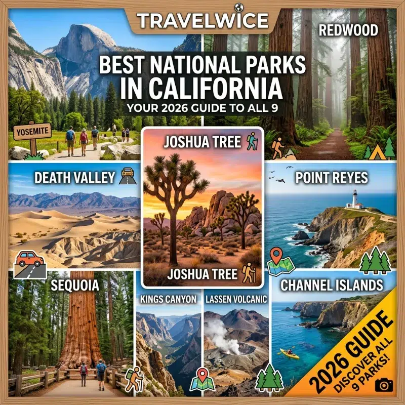 best national parks in california