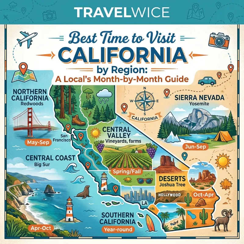 best time to visit california