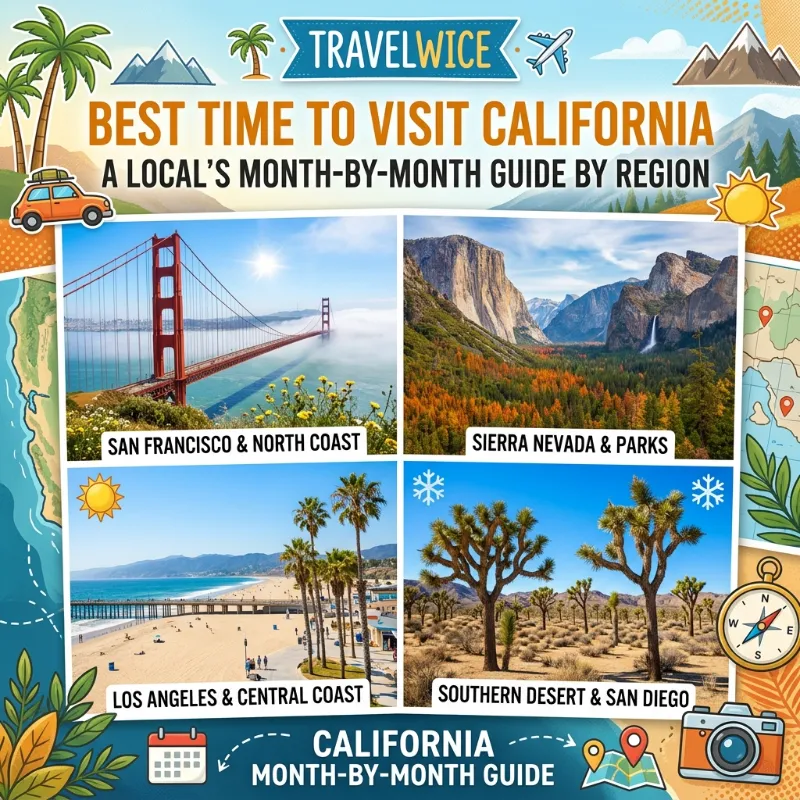 best time to visit california