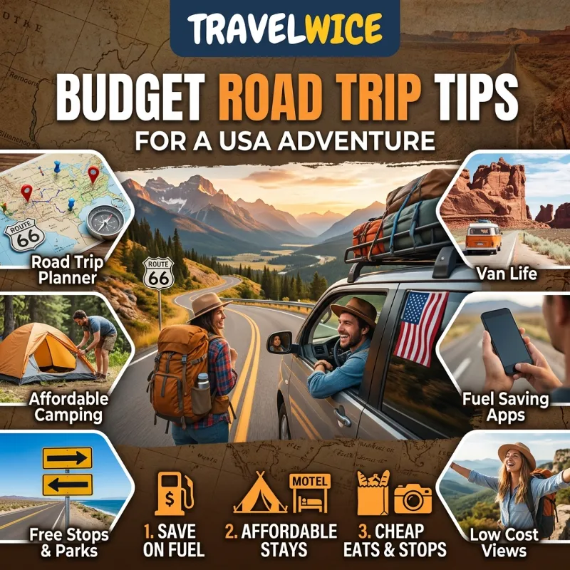 budget road trip tips usa