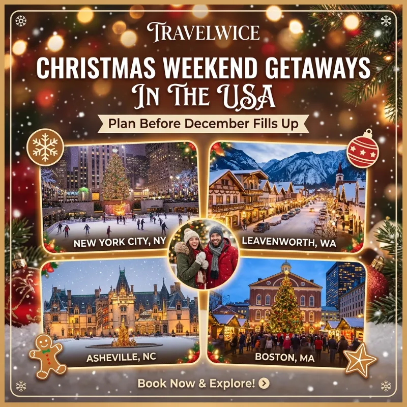 christmas weekend getaways in usa