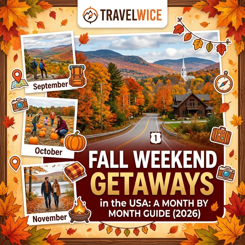 fall weekend getaways in usa