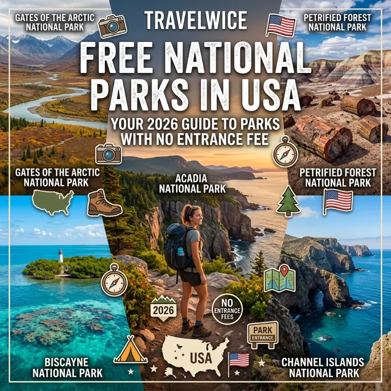 free national parks in usa