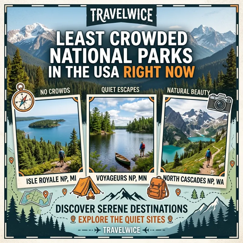 least crowded national parks usa