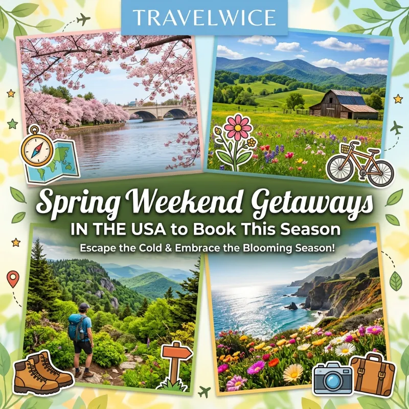 spring weekend getaways in usa