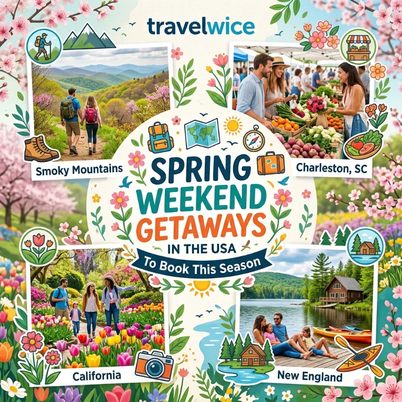 spring weekend getaways in usa