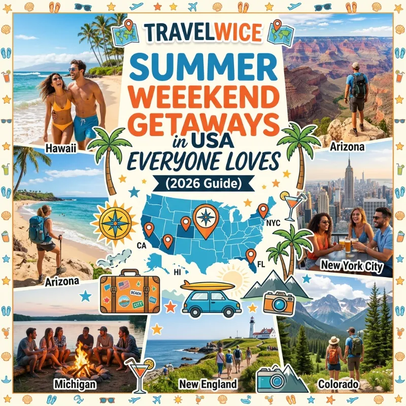 summer weekend getaways in usa