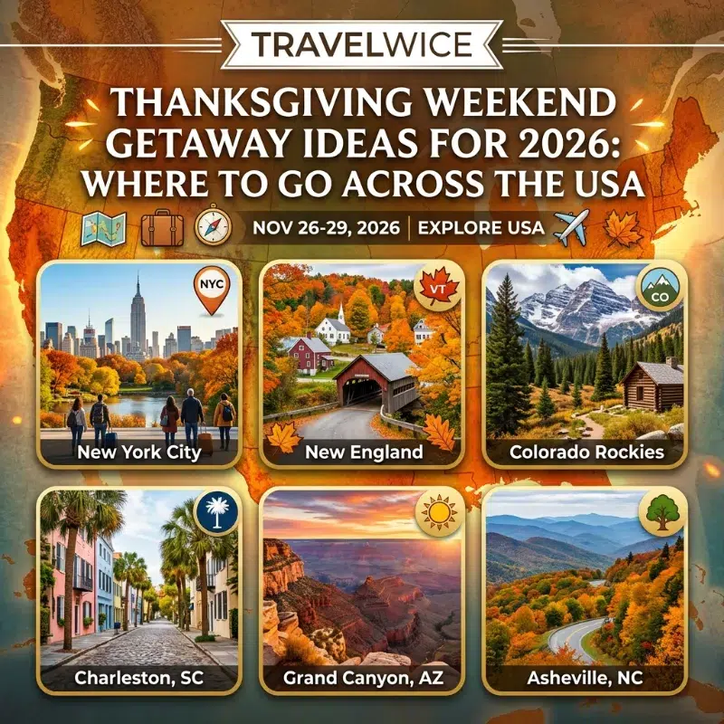 thanksgiving weekend getaway ideas usa