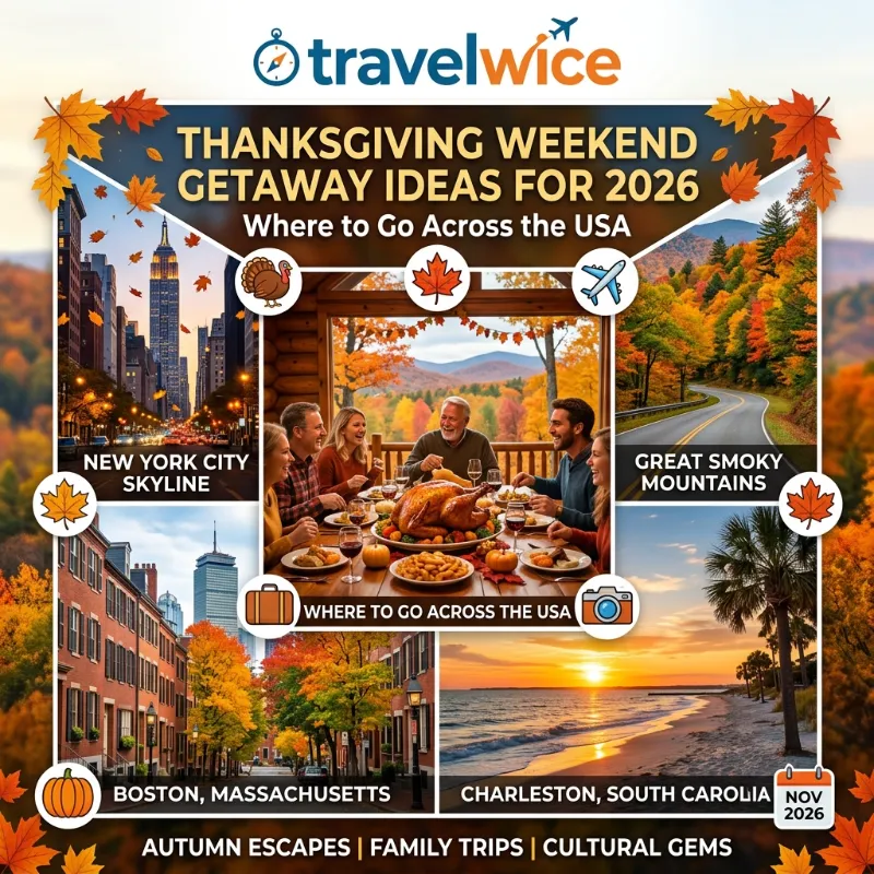 thanksgiving weekend getaway ideas usa