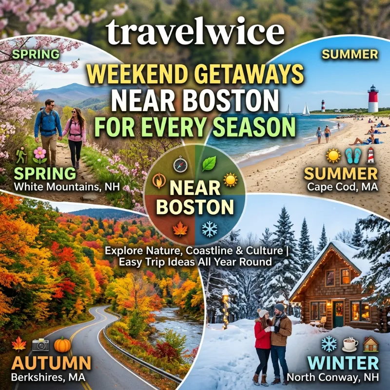 weekend getaways near boston usa