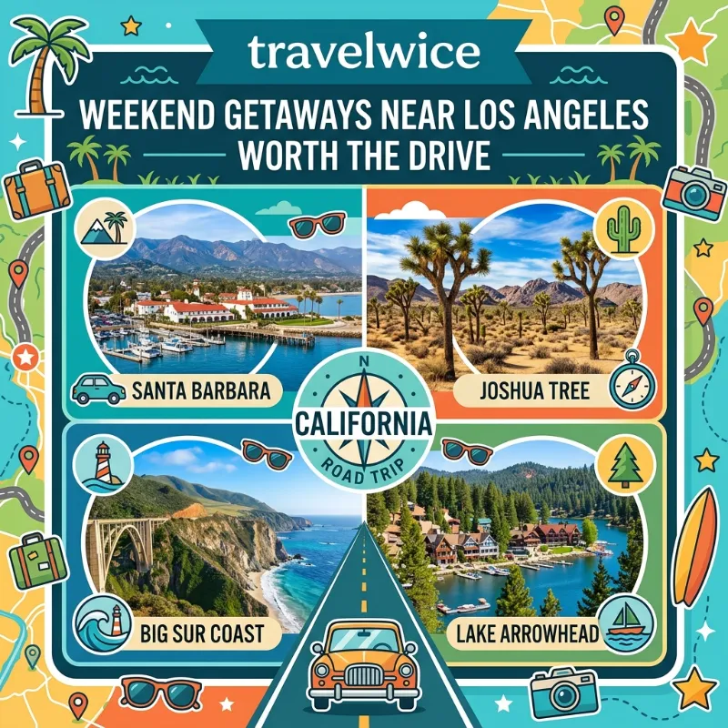 weekend getaways near los angeles