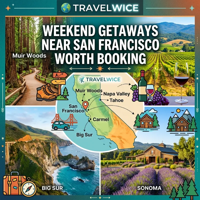 weekend getaways near san francisco
