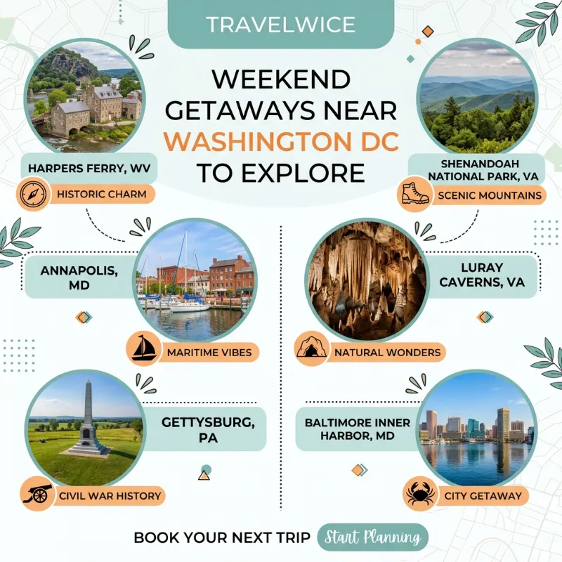 weekend getaways near washington dc
