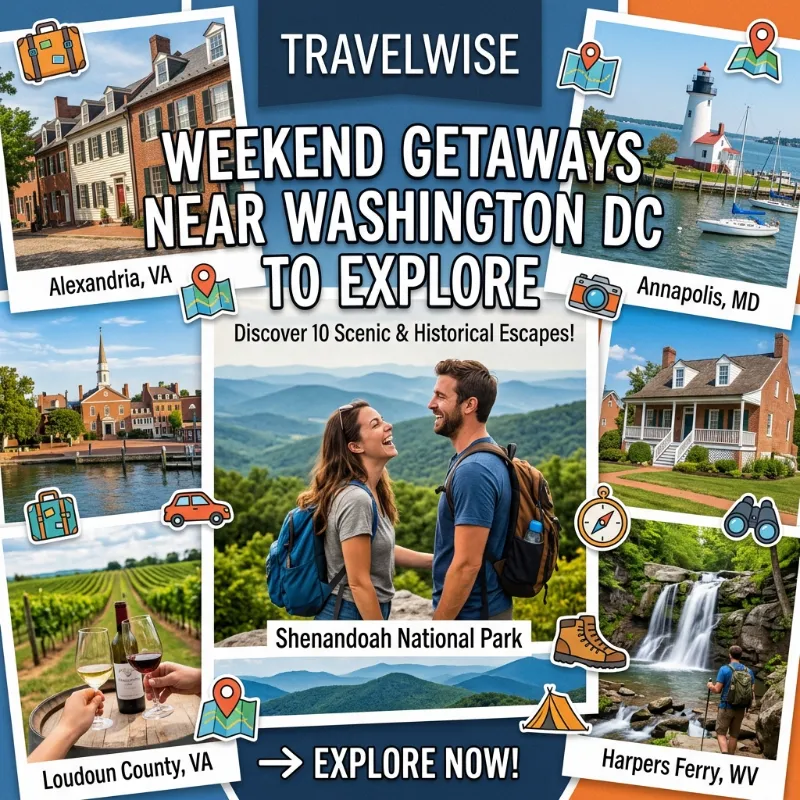 weekend getaways near washington dc