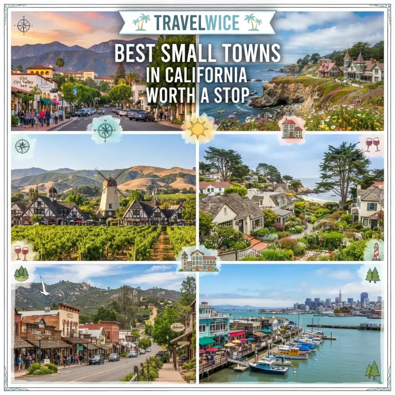 best small towns in california