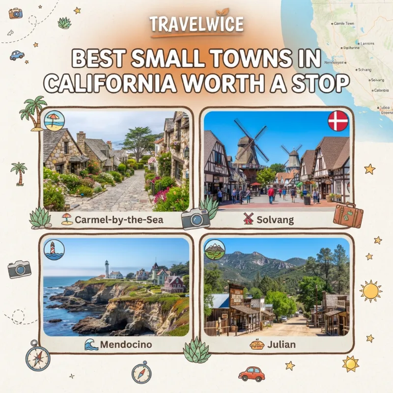 best small towns in california