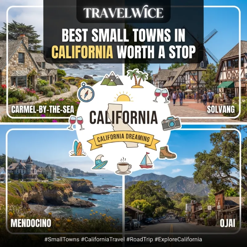 best small towns in california