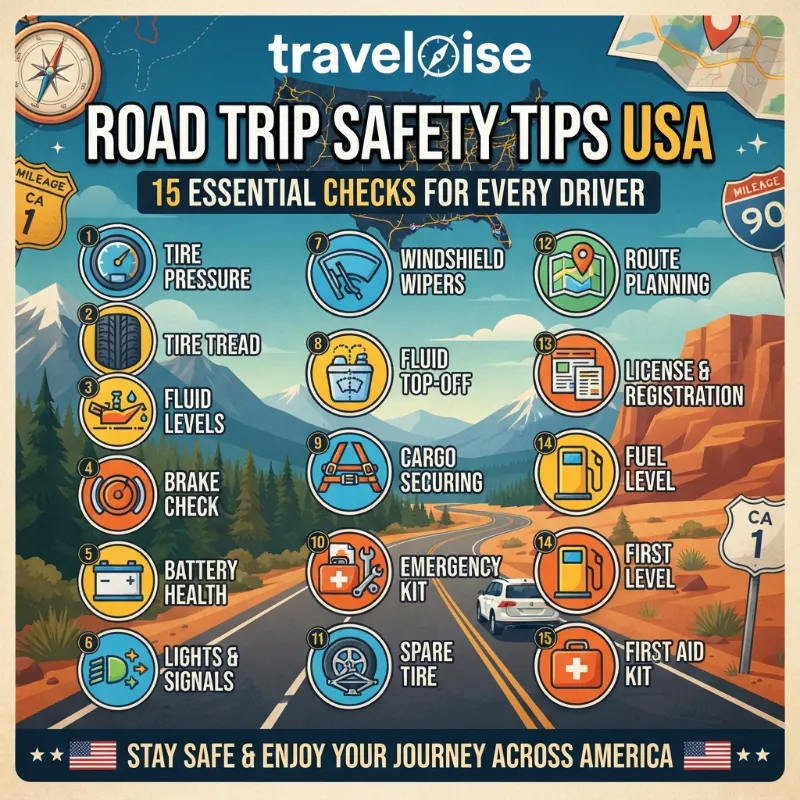 road trip safety tips usa