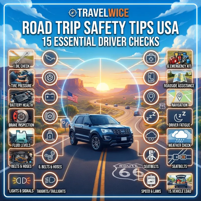 road trip safety tips usa